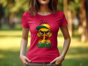 Women's Sarcastic T-Shirt, Yellow Duck Graphic, Shhh No One Cares Quote