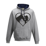 Horse Riding Hoodie Love Heart Cowgirl Jumping Hoodie