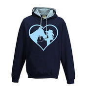 Horse Riding Hoodie Love Heart Cowgirl Jumping Hoodie