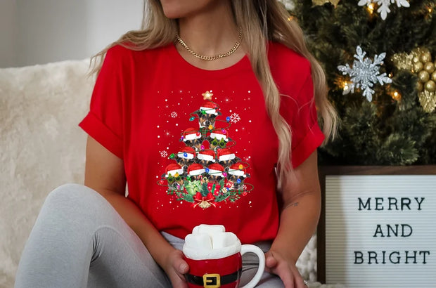 T-Shirt Tree Santa Lover